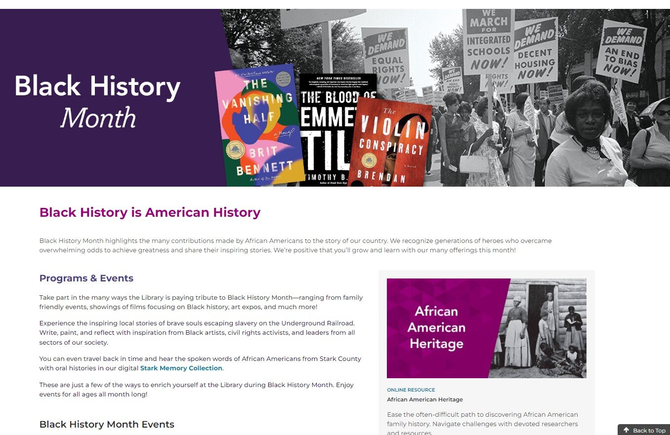 Screenshot-of-Stark-Library-Black-History-Month-Landing-Page